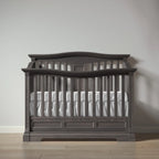 Romina Furniture Imperio Open Back Convertible Crib - Aqua Grey Romina Furniture