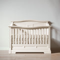 Romina Furniture Imperio Solid Back Convertible Crib - Bianco Santinato Romina Furniture