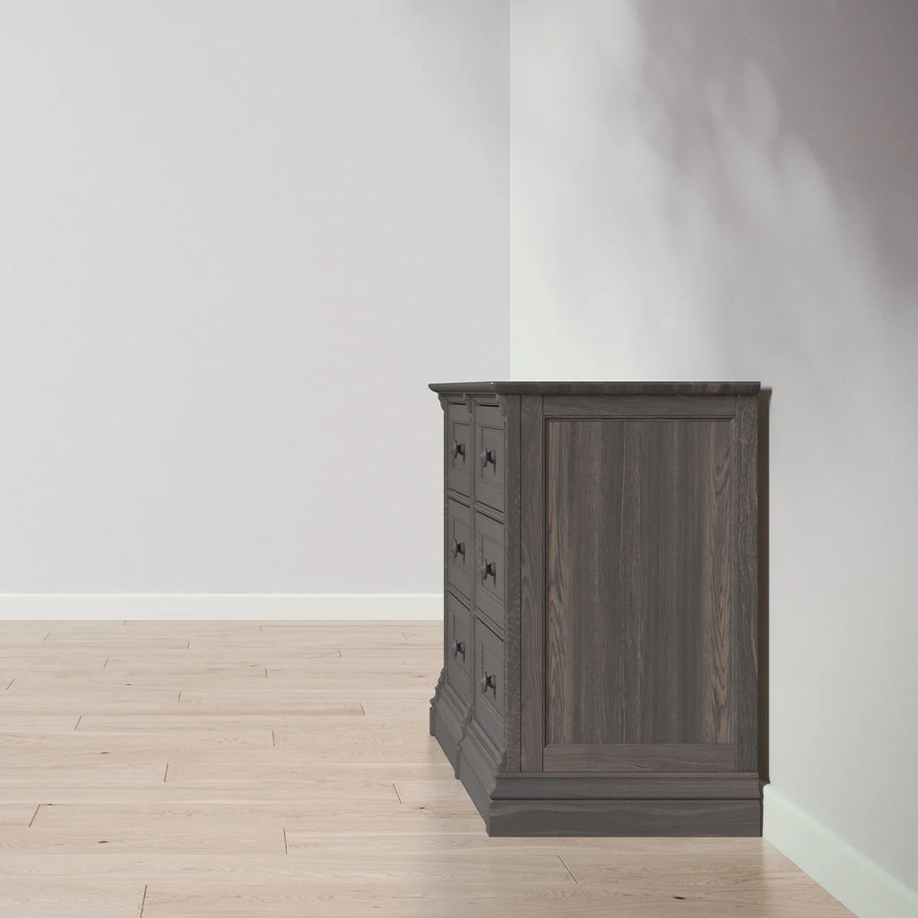 Romina Furniture Imperio Double Dresser - Nocello Romina Furniture