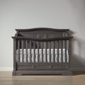 Romina Furniture Imperio Solid Back Convertible Crib - Aqua Crib Romina Furniture