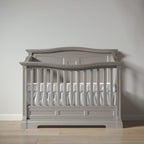 Romina Furniture Imperio Solid Back Convertible Crib - Ash Romina Furniture