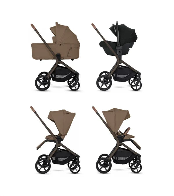 Silver Cross Breez Stroller and Bassinet Bundle - Maple Silver Cross