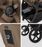 Silver Cross Breez Stroller and Bassinet Bundle - Maple Silver Cross
