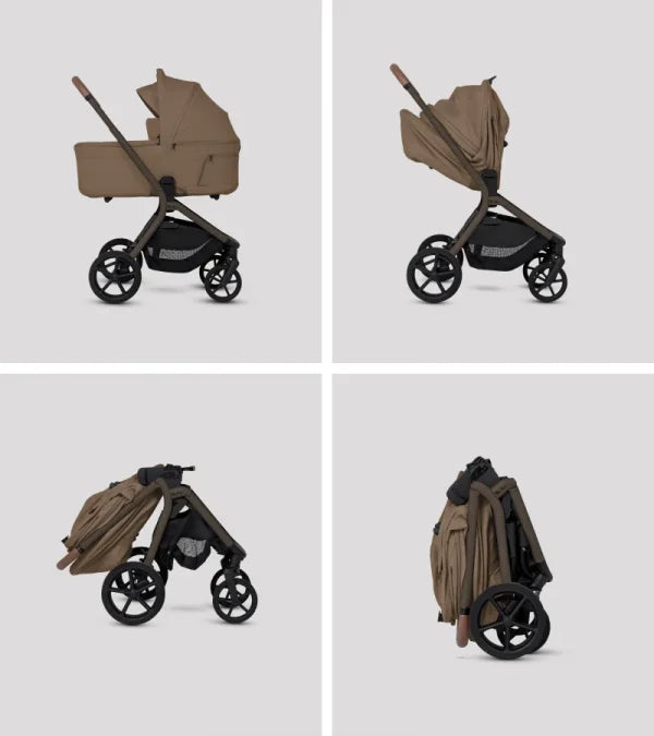 Silver Cross Breez Stroller and Bassinet Bundle - Maple Silver Cross