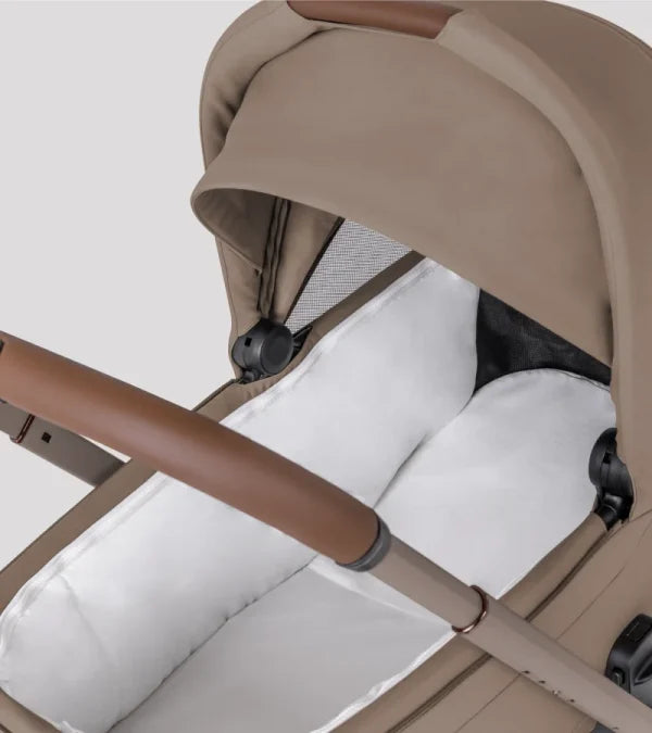 Silver Cross Breez Stroller and Bassinet Bundle - Champagne Silver Cross