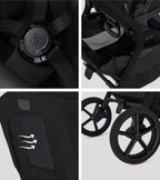 Silver Cross Breez Stroller and Bassinet Bundle - Onyx Silver Cross