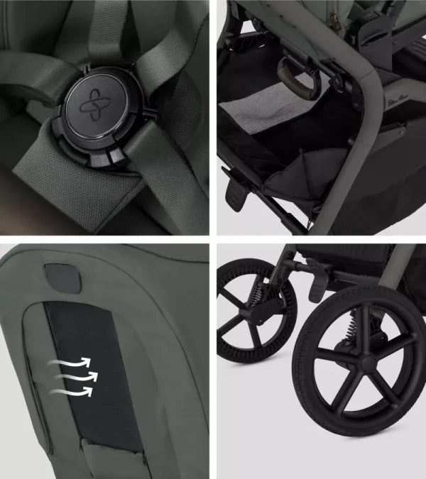 Silver Cross Breez Stroller - Pewter Silver Cross