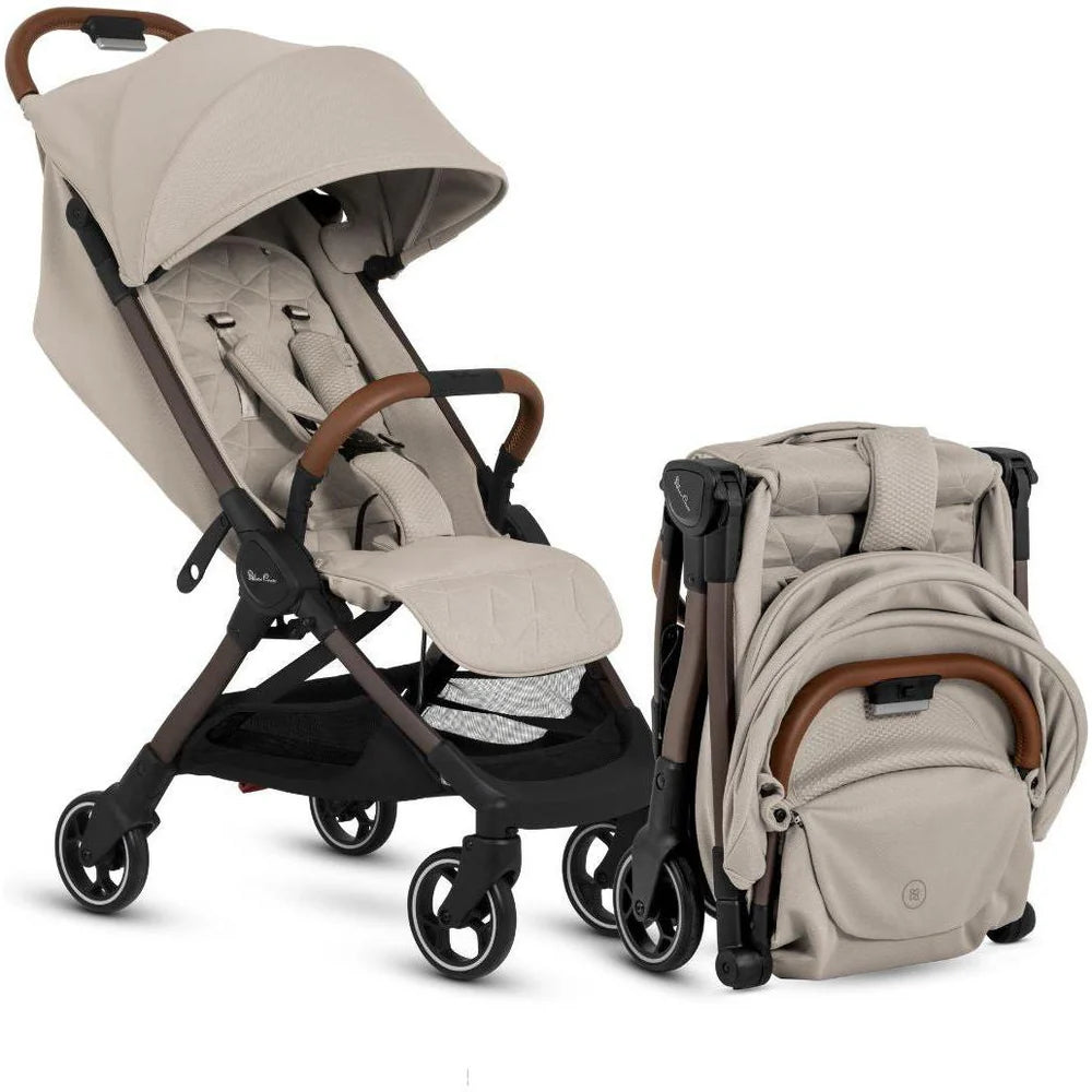 Silver Cross Clic Compact Stroller - Latte Silver Cross