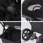 Silver Cross Nia Compact Folding Travel Stroller - Champagne(Ships Late May/Early June) Silver Cross