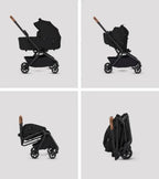 Silver Cross Nia Compact Travel Stroller + Bassinet Bundle - Onyx (Ships Late May/Early June) Silver Cross