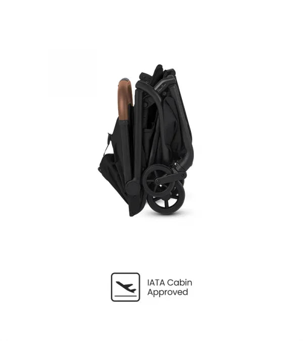 Silver Cross Nia Compact Travel Stroller + Bassinet Bundle - Onyx (Ships Late May/Early June) Silver Cross