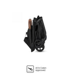 Silver Cross Nia Compact Travel Stroller + Bassinet Bundle - Onyx (Ships Late May/Early June) Silver Cross