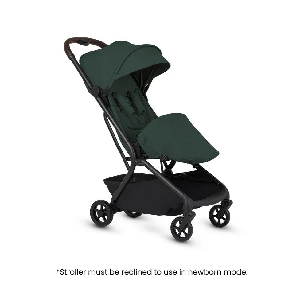 Silver Cross Nia Compact Travel Stroller + Bassinet Bundle - Conifer (Ships Late May/Early June) Silver Cross