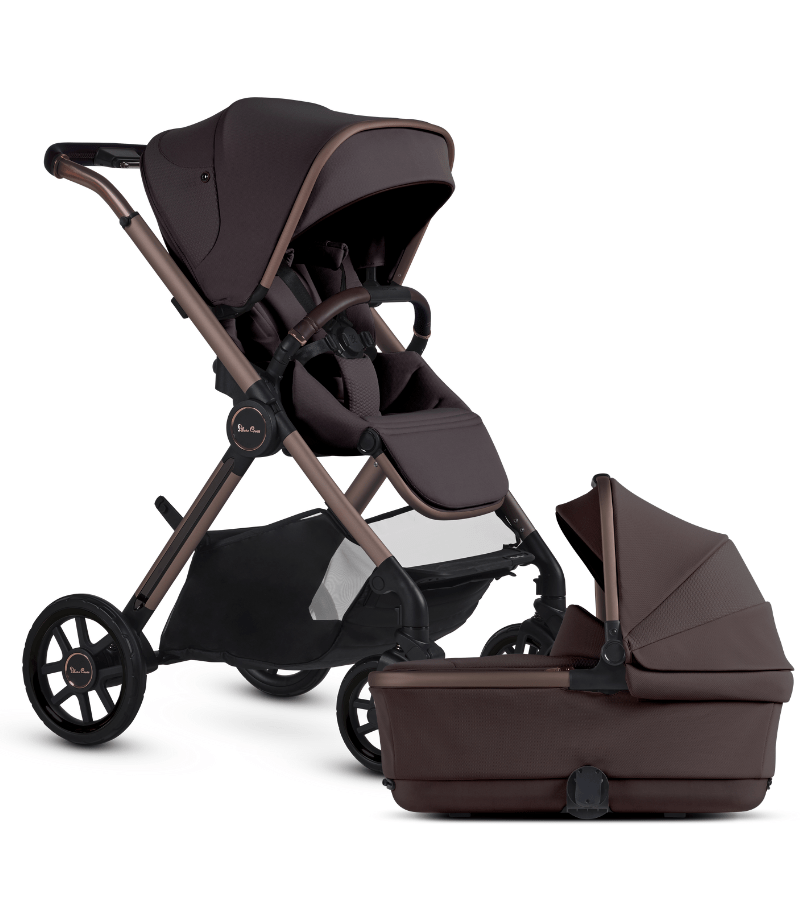 Silver Cross Reef 2 Bassinet & Stroller Bundle - Ganache Silver Cross