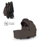 Silver Cross Nia Compact Travel Stroller + Bassinet Bundle - Chocolate (Ships Late May/Early June) Silver Cross