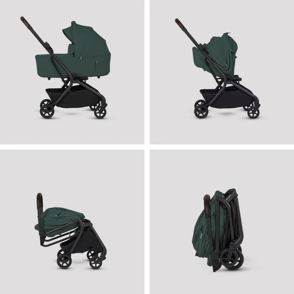 Silver Cross Nia Compact Travel Stroller + Bassinet Bundle - Conifer (Ships Late May/Early June) Silver Cross