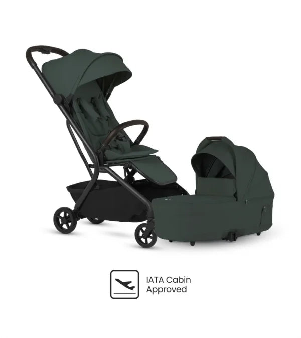 Silver Cross Nia Compact Travel Stroller + Bassinet Bundle - Conifer (Ships Late May/Early June) Silver Cross
