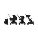 Silver Cross Nia Compact Travel Stroller + Bassinet Bundle - Onyx (Ships Late May/Early June) Silver Cross