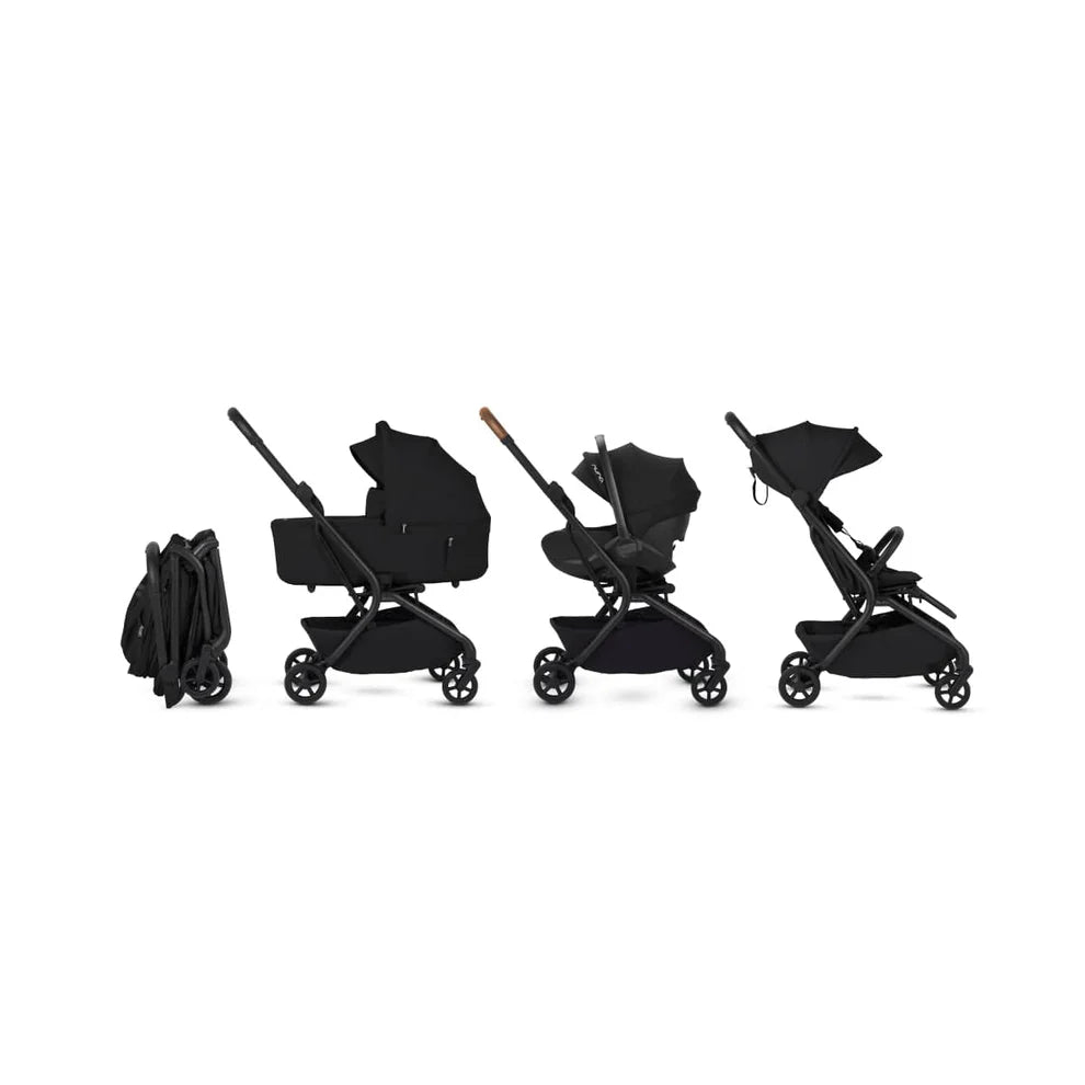 Silver Cross Nia Compact Travel Stroller + Bassinet Bundle - Onyx (Ships Late May/Early June) Silver Cross