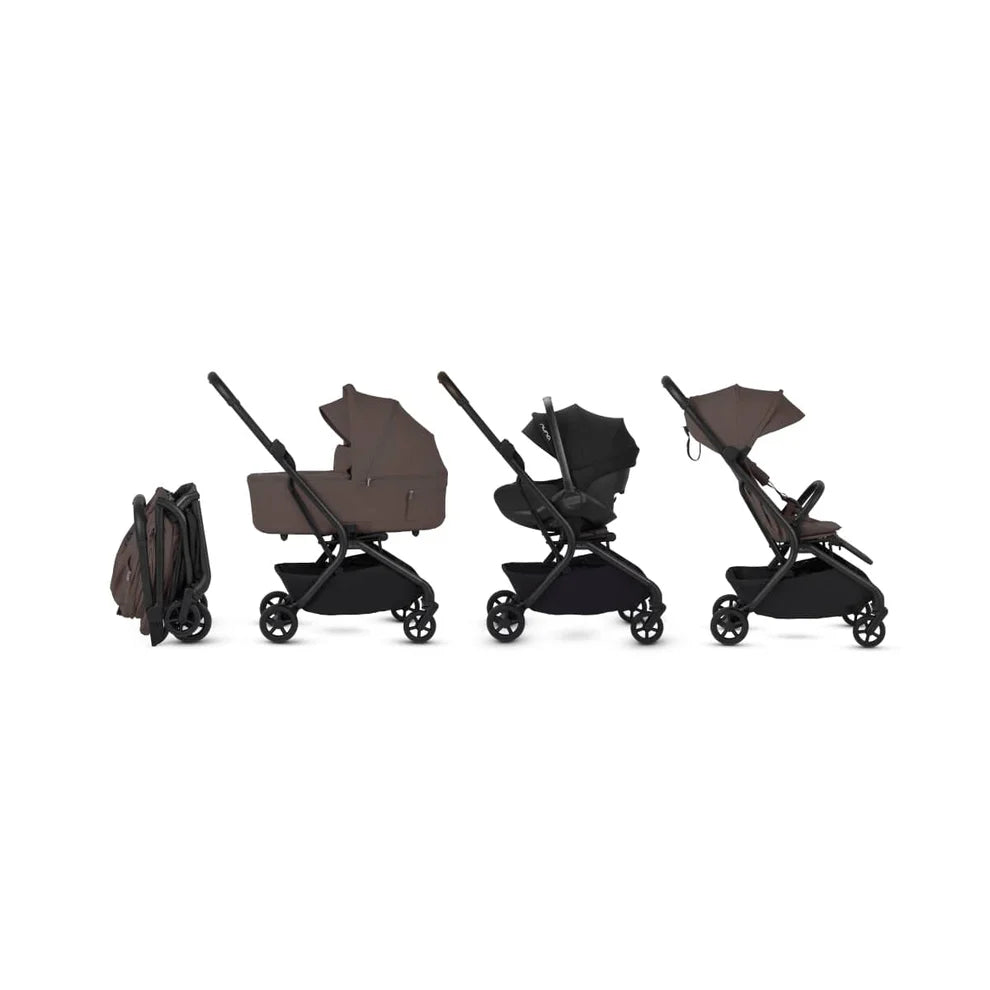 Silver Cross Nia Compact Travel Stroller + Bassinet Bundle - Chocolate (Ships Late May/Early June) Silver Cross