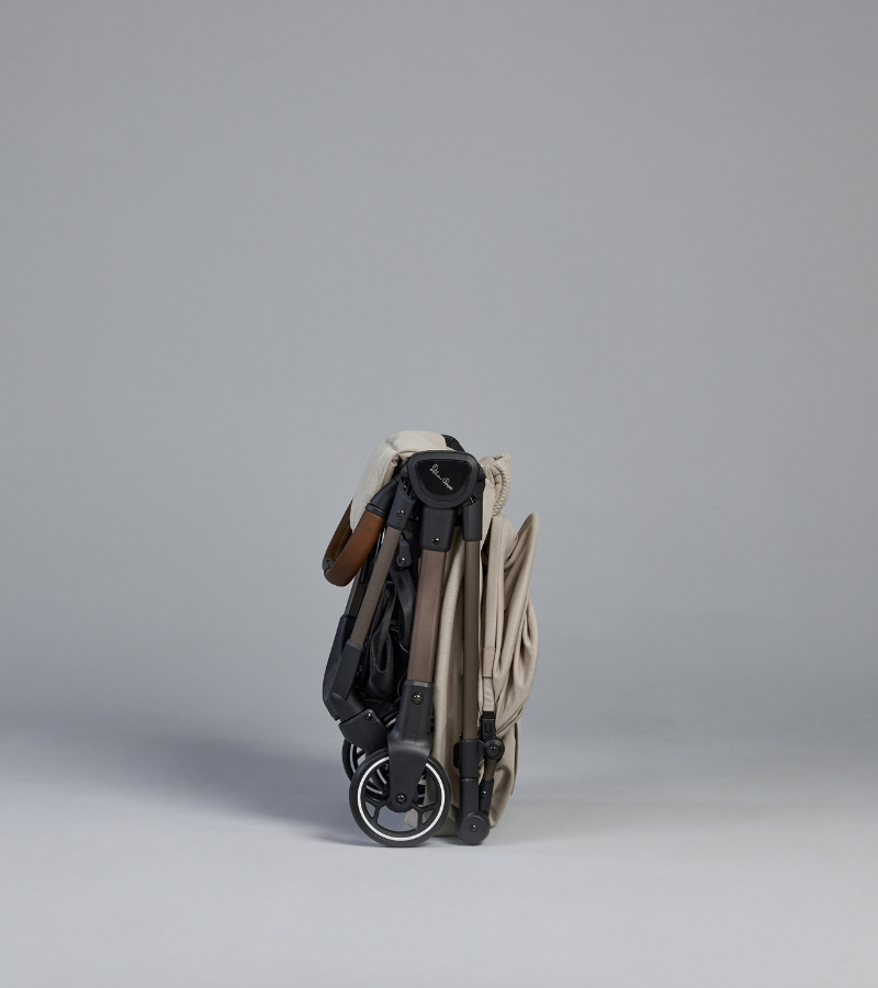 Silver Cross Clic Compact Stroller - Latte Silver Cross