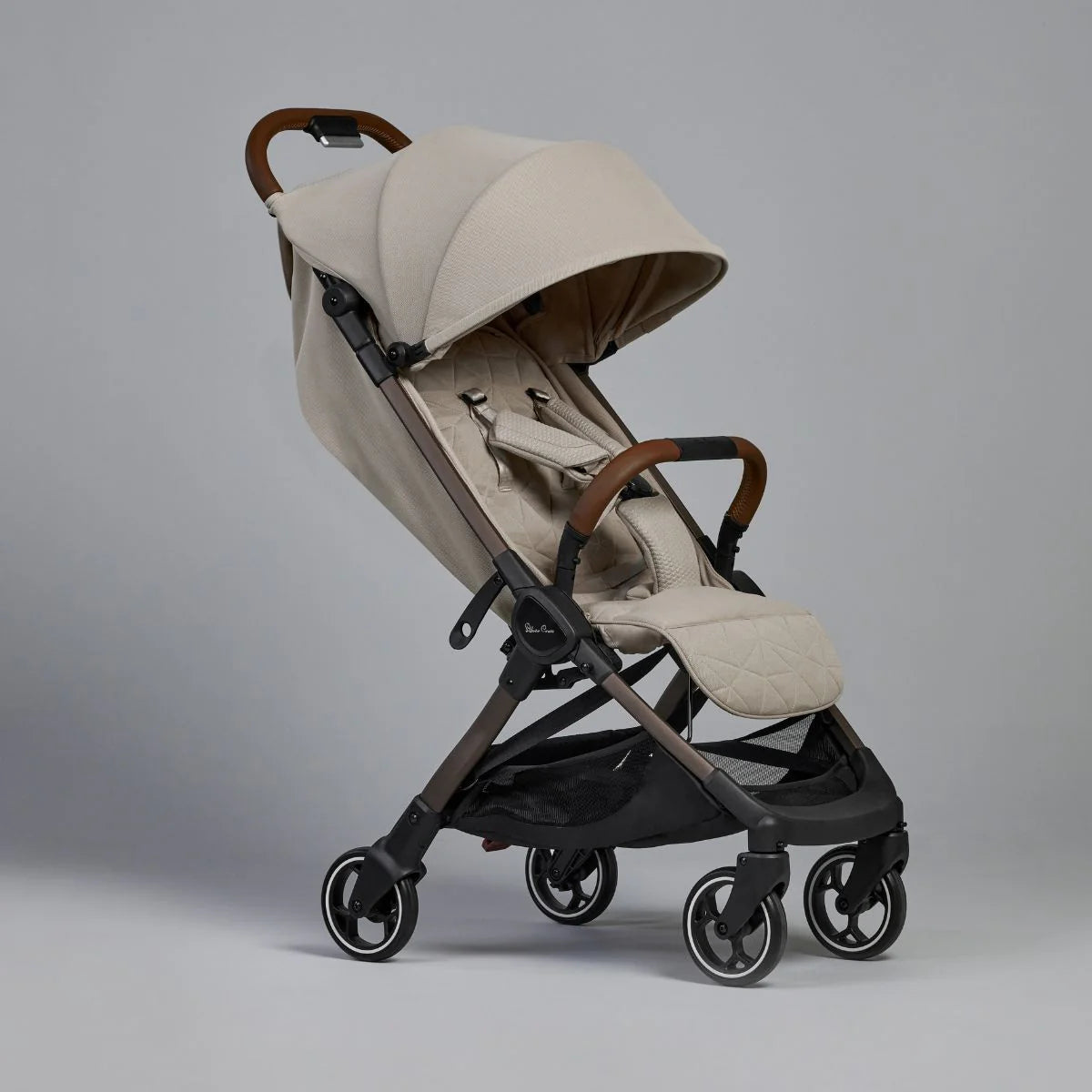 Silver Cross Clic Compact Stroller - Latte Silver Cross