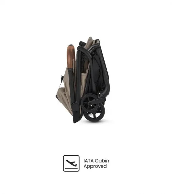 Silver Cross Nia Compact Travel Stroller + Bassinet Bundle - Champagne(Ships Late May/Early June) Silver Cross