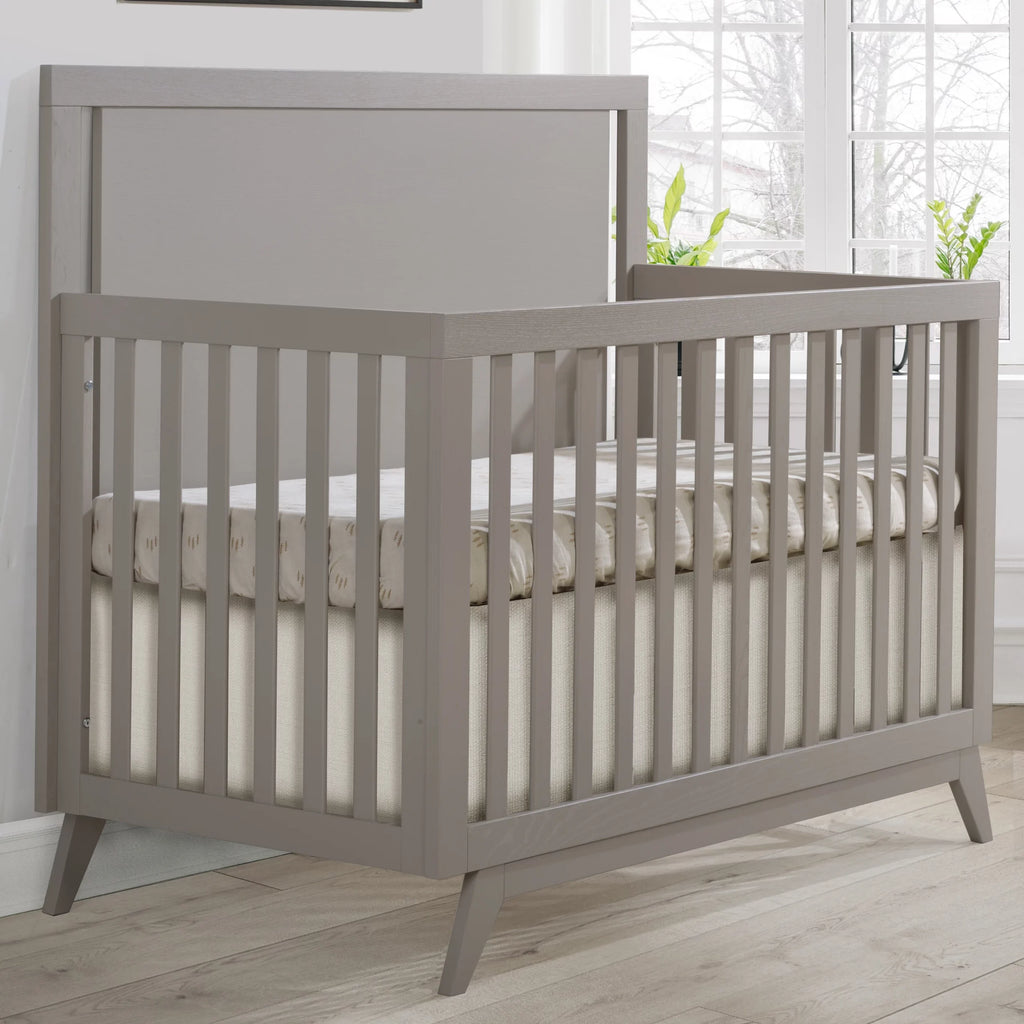 Tulip Juvenile Sissi Convertible Crib With 3 Drawer Dresser Set - Greige (Wood Grain) Tulip Juvenile