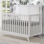 Tulip Juvenile Sissi Convertible Crib and 3 Drawer Dresser Set - White (Wood Grain) Tulip Juvenile