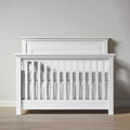 Romina Furniture Karisma Solid Back Convertible Crib - Solid White Romina Furniture