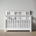 Romina Furniture Karisma Open Back Convertible Crib - Solid White Romina Furniture