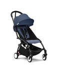 Stokke YOYO³ 6+ Stroller - Black Frame/Air France Blue Fabric Stokke