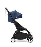 Stokke YOYO³ 6+ Stroller - Black Frame/Air France Blue Fabric Stokke