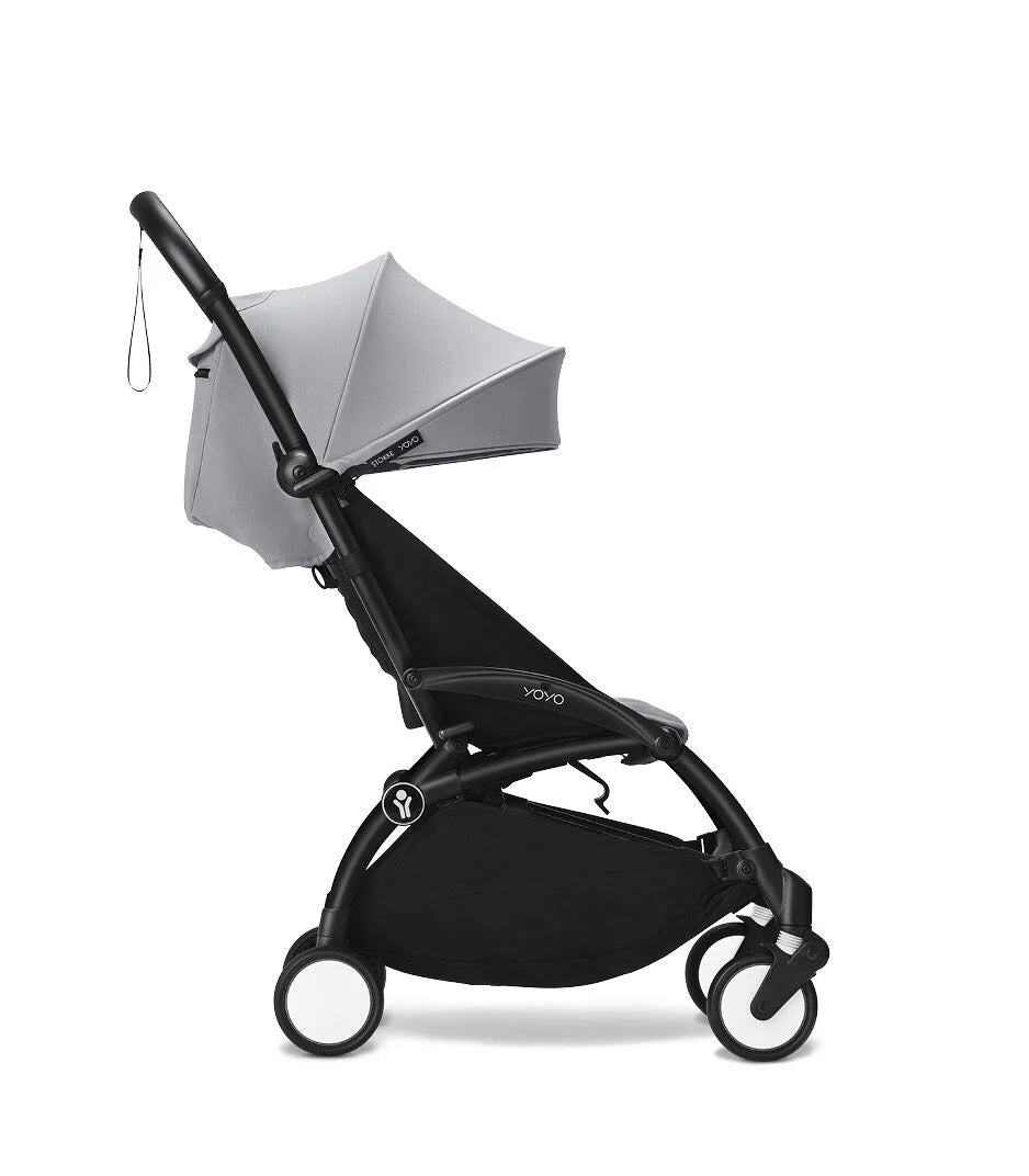 Stokke YOYO³ 6+ Stroller - Black Frame/Stone Fabric Stokke