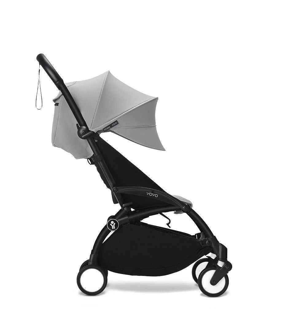 Stokke YOYO³ 6+ Stroller - Black Frame/Stone Fabric Stokke