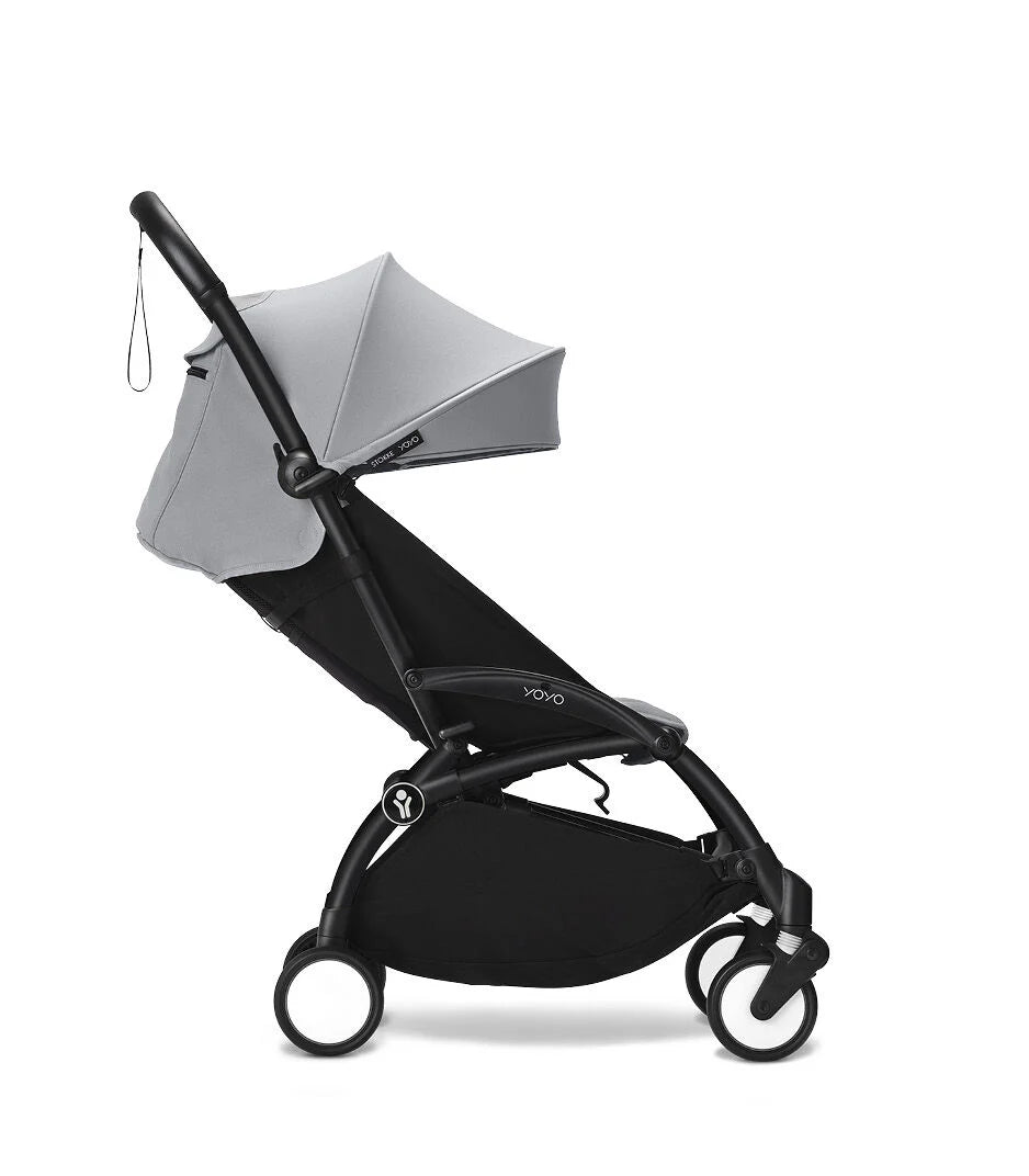 Stokke YOYO³ 6+ Stroller - Black Frame/Stone Fabric Stokke