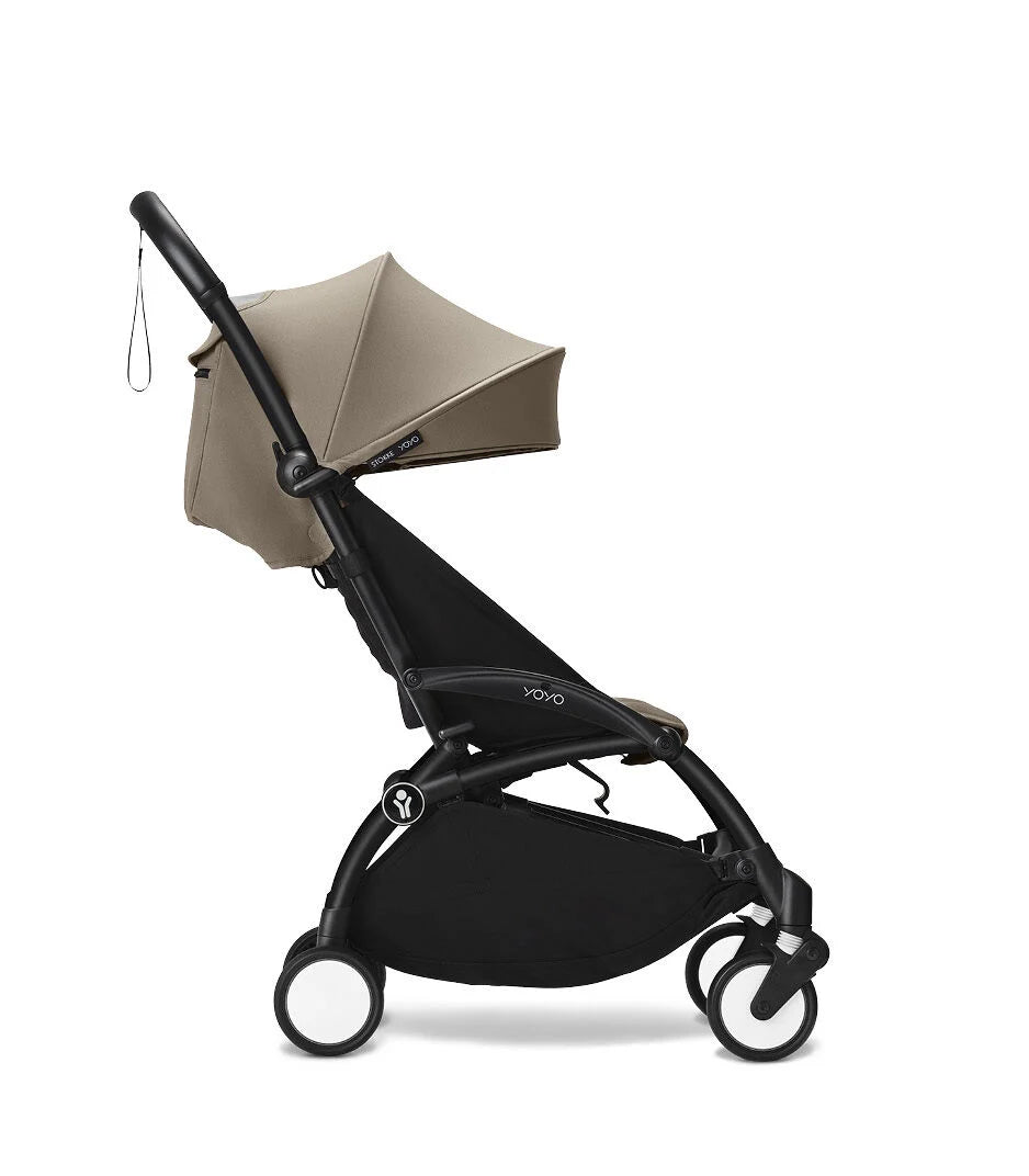 Stokke YOYO³ 6+ Stroller - Black Frame/Taupe Fabric Stokke