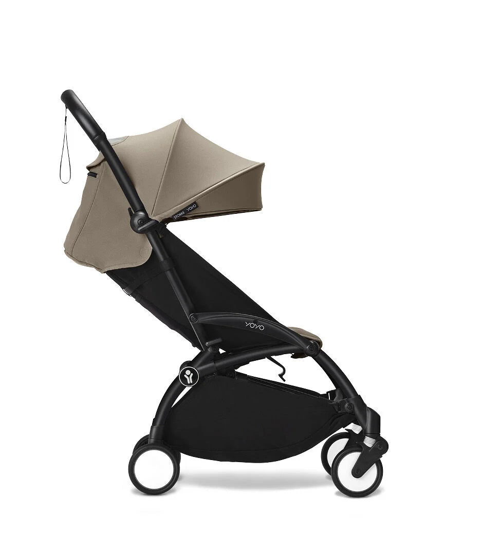 Stokke YOYO³ 6+ Stroller - Black Frame/Taupe Fabric Stokke