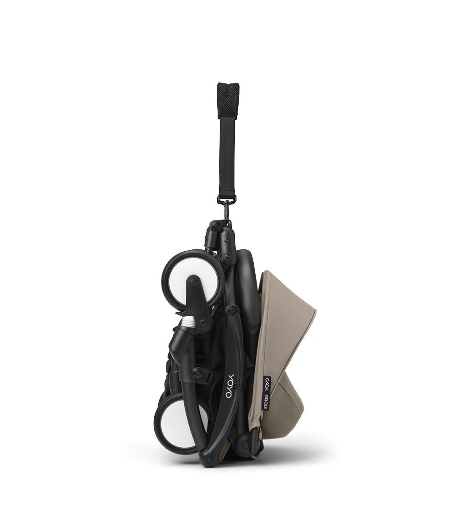 Stokke YOYO³ 6+ Stroller - Black Frame/Taupe Fabric Stokke