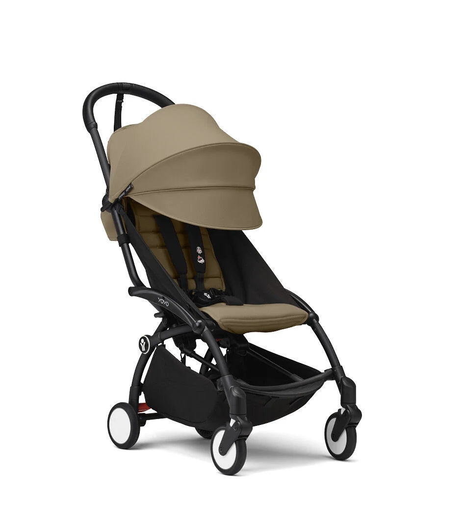Stokke YOYO³ 6+ Stroller - Black Frame/Toffee Fabric Stokke