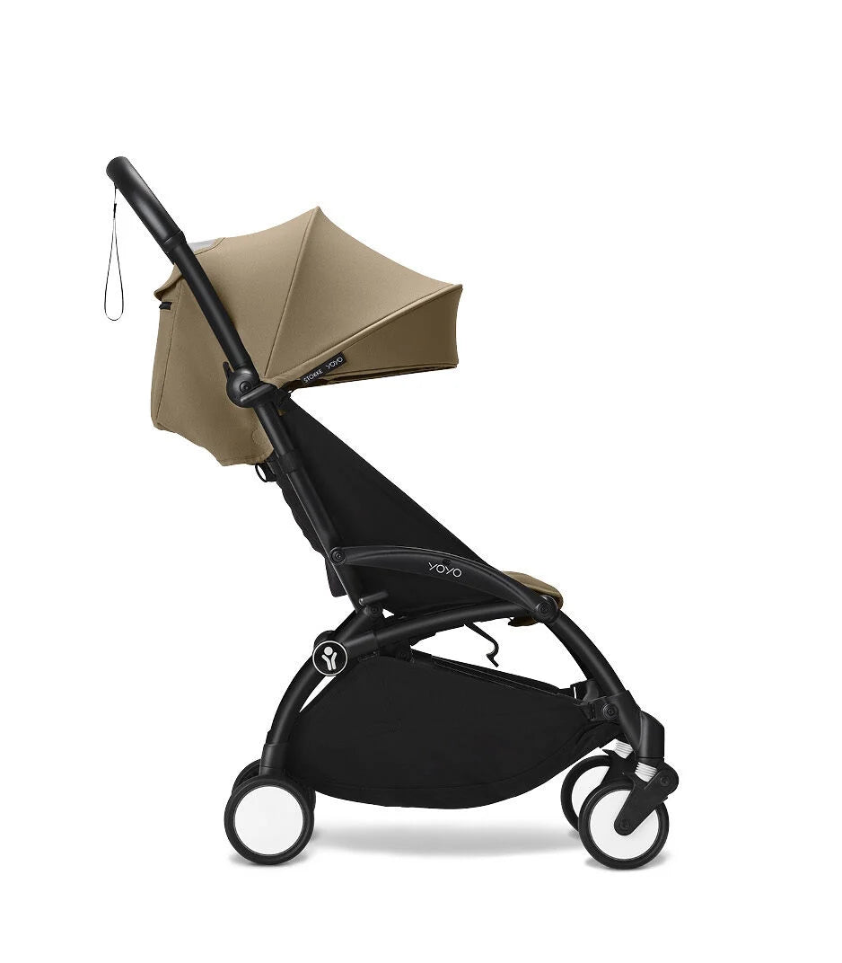 Stokke YOYO³ 6+ Stroller - Black Frame/Toffee Fabric Stokke