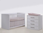 Tulip Juvenile Contempo Crib & Dresser Set - White Tulip Juvenile
