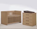 Tulip Juvenile Contempo Crib & Dresser Set - Natural Tulip Juvenile