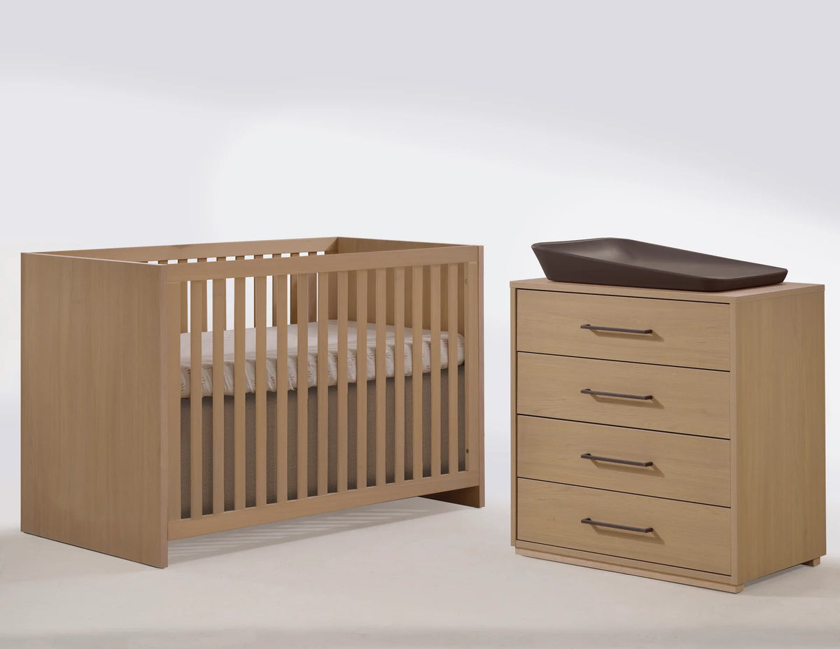 Tulip Juvenile Contempo Crib & Dresser Set - Natural Tulip Juvenile
