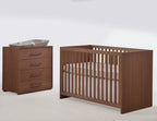 Tulip Juvenile Contempo Crib & Dresser Set - Walnut Tulip Juvenile