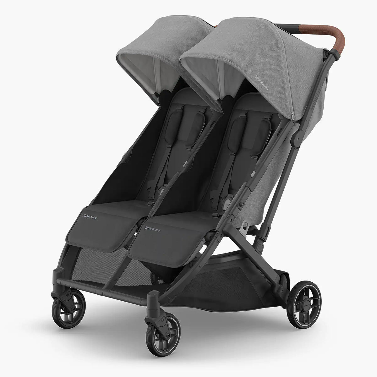 UPPAbaby Minu Duo - Greyson (Charcoal Mélange/Carbon Frame/Saddle Leather) UPPAbaby