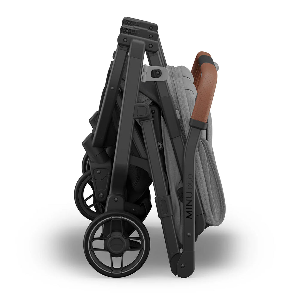 UPPAbaby Minu Duo - Greyson (Charcoal Mélange/Carbon Frame/Saddle Leather) UPPAbaby