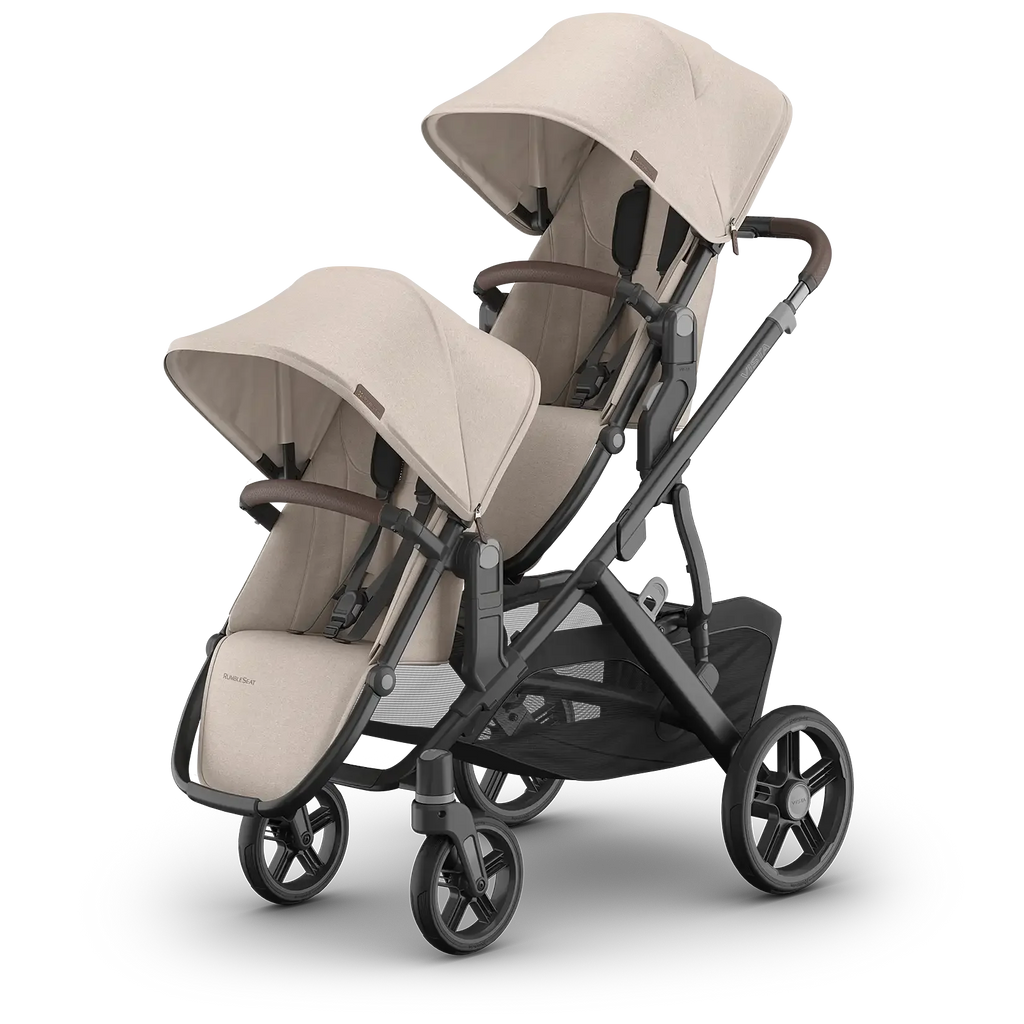 UPPAbaby Rumbleseat V3 - Ada (Sandstone Mélange/Carbon Frame/Chestnut Leather) UPPAbaby