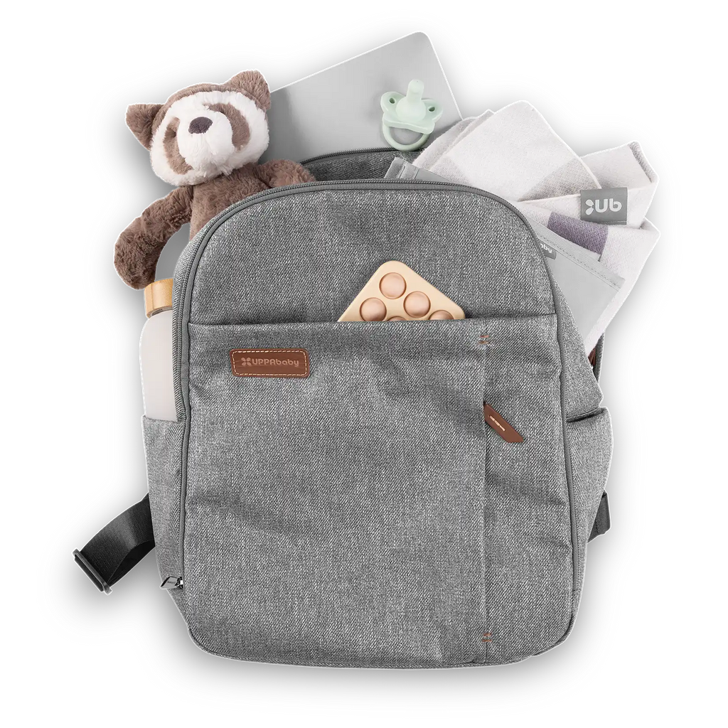 UPPAbaby Changing Backpack - Greyson (Charcoal Mélange/Saddle Leather) UPPAbaby
