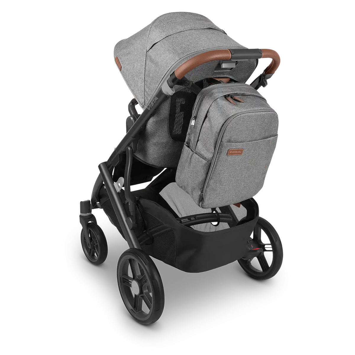 UPPAbaby Changing Backpack - Owen (Mocha Mélange/Chestnut Leather) UPPAbaby